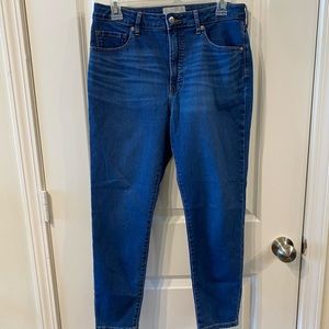 Everlane The Curvy High Rise Skinny Jean Size 30 Crop Blue Jeans